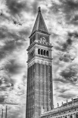 Fototapeta premium St Mark's Campanile, the most recognizable symbols of Venice, Italy