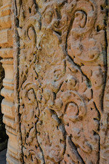 Ancient wall art in angkor wat siem reap cambodia,wonder of the world.