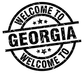 welcome to Georgia black stamp