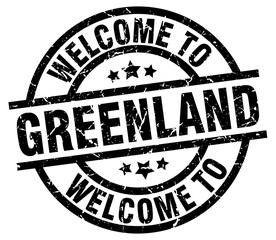 welcome to Greenland black stamp © Aquir