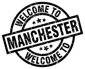 welcome to Manchester black stamp