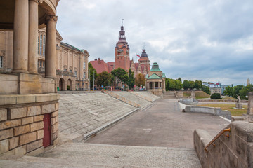 Fototapeta na wymiar Haken Terrace in Szczecin, Poland