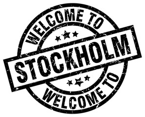welcome to Stockholm black stamp