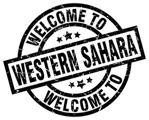 welcome to Western Sahara black stamp