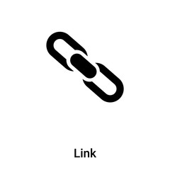 Obraz premium Link icon vector isolated on white background, logo concept of Link sign on transparent background, black filled symbol