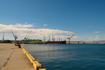 函館港　波止場