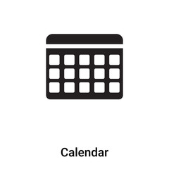 Naklejka premium Calendar icon vector isolated on white background, logo concept of Calendar sign on transparent background, black filled symbol