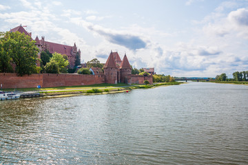 Fototapeta na wymiar Malbork medieval teutonic castle in Poland