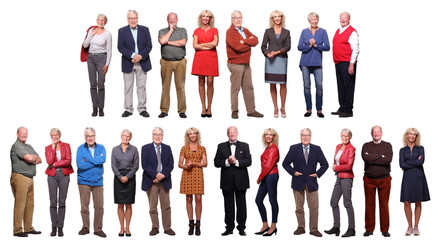 Obraz premium Group of old people