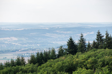 Panoramic view of Bourgogne. Burgundy, France.