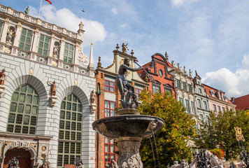 Famous Neptune fountain. Gdansk, Poland © cone88