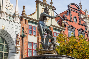 Famous Neptune fountain. Gdansk, Poland © cone88