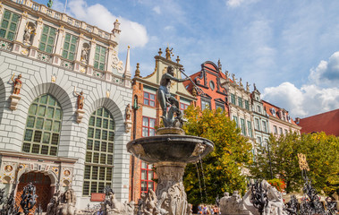 Famous Neptune fountain. Gdansk, Poland © cone88