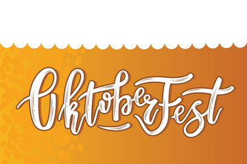 Hand sketched Octoberfest text