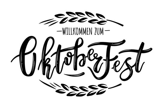 Hand sketched Octoberfest text