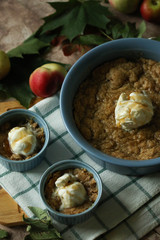  Autumn. Apple crumble