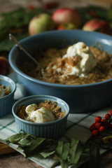  Autumn. Apple crumble