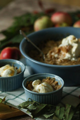  Autumn. Apple crumble