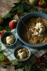  Autumn. Apple crumble