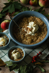  Autumn. Apple crumble