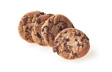 Fresh baked, stack cookies, cafe or snack shop