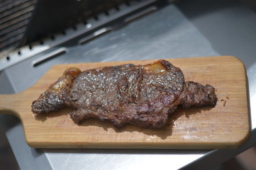 バーベキューと肉