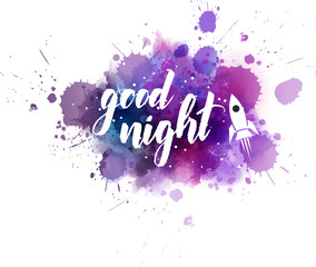 Obraz premium Dobranoc odręczny napis