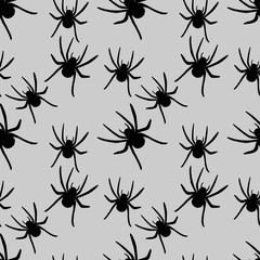 Spider seamless pattern. Perfect for seasonal, autumn, halloween design