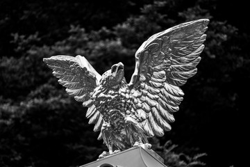 Eagle statue in Kyselka