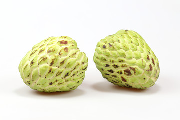 Fresh Custard Apple isolated on white background