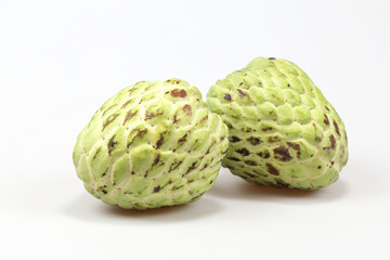 Fresh Custard Apple isolated on white background