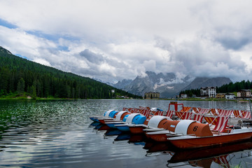 Beautiful alpine landscape on a idyllic mountain lake in the Alps