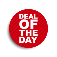 red circle banner element deal of the day