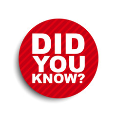 red circle banner element did you know