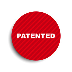 red circle banner element patented