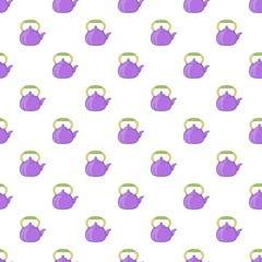 Kettle pattern. Cartoon illustration of kettle vector pattern for web