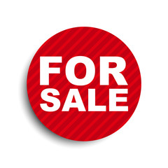 red circle banner element for sale