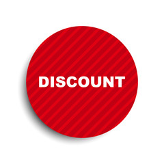 red circle banner element discount