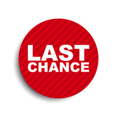 red circle banner element last chance