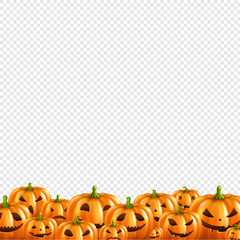 Pumpkin Border Transparent Background