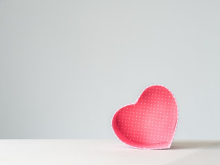 pink heart on white background,