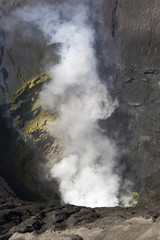 Fototapeta na wymiar Bromo inside crater view
