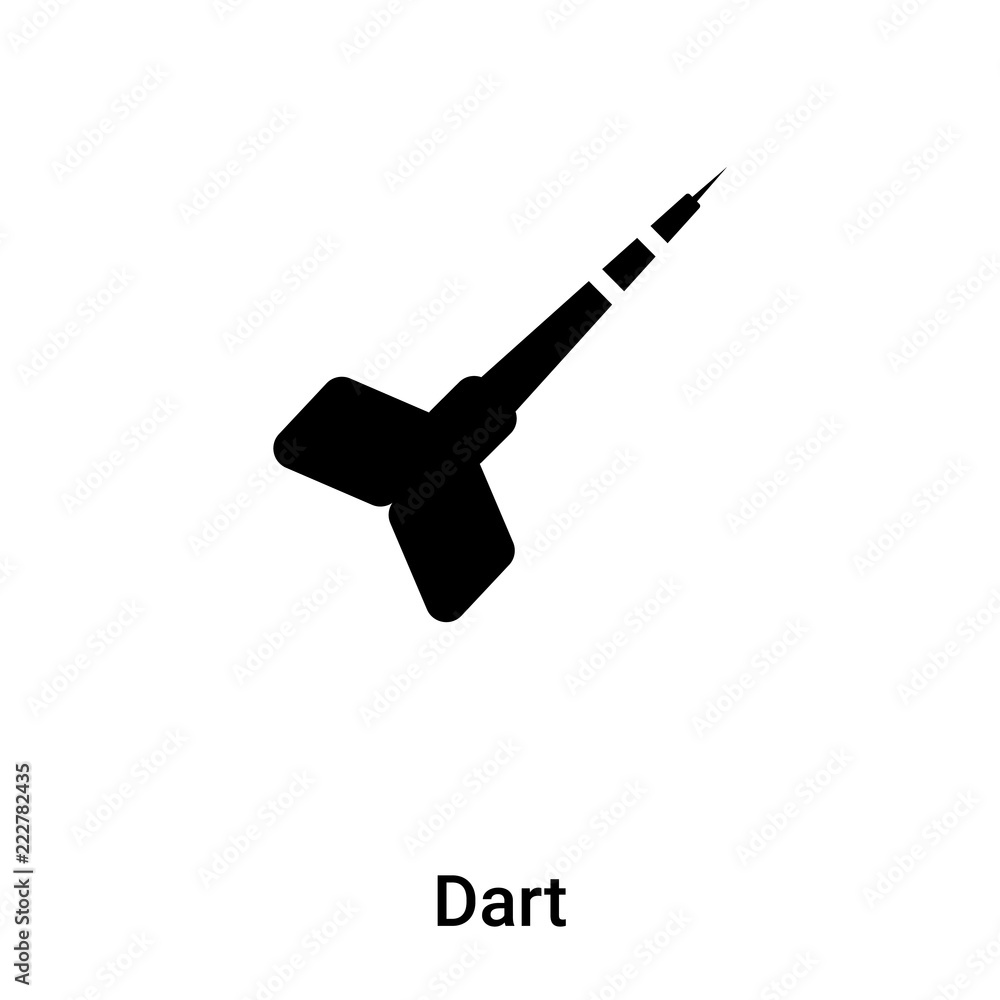 Poster dart icon vector isolated on white background, logo concept of dart sign on transparent background, 