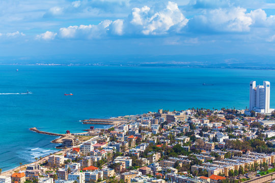 Aerial View of Haifa, Israel