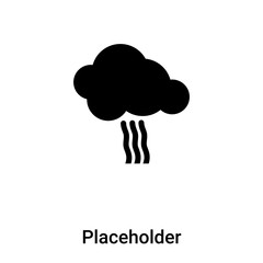 Placeholder icon vector isolated on white background, logo concept of Placeholder sign on transparent background, black filled symbol