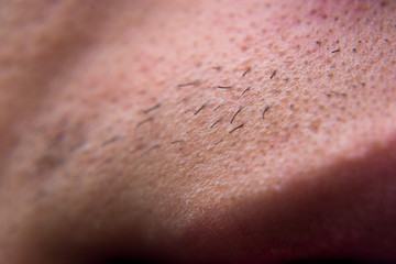 close up of men lips