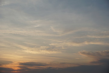 clouds changing color