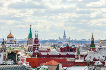 Obraz premium Moscow, Russia-June 25, 2018: panorama of Moscow