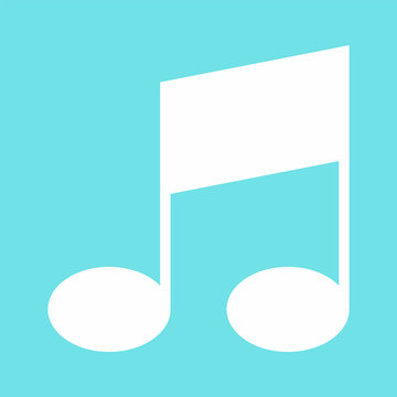Bar musical note icon. Flat illustration of bar musical note vector icon for web design