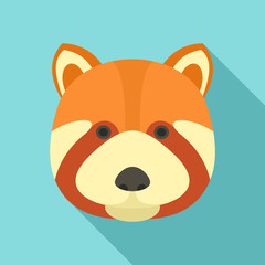 Fox head icon. Flat illustration of fox head vector icon for web design